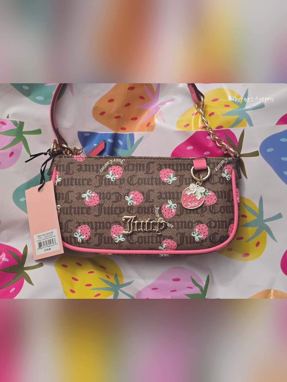 Juicy Couture Berry Sweet Shoulder Bag NWT